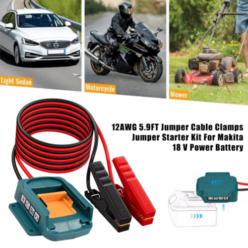 Für Makita 18V Power Akku Starter Starthilfe Set 12 AWG Auto Booster Kabel - Bild 3 von 23