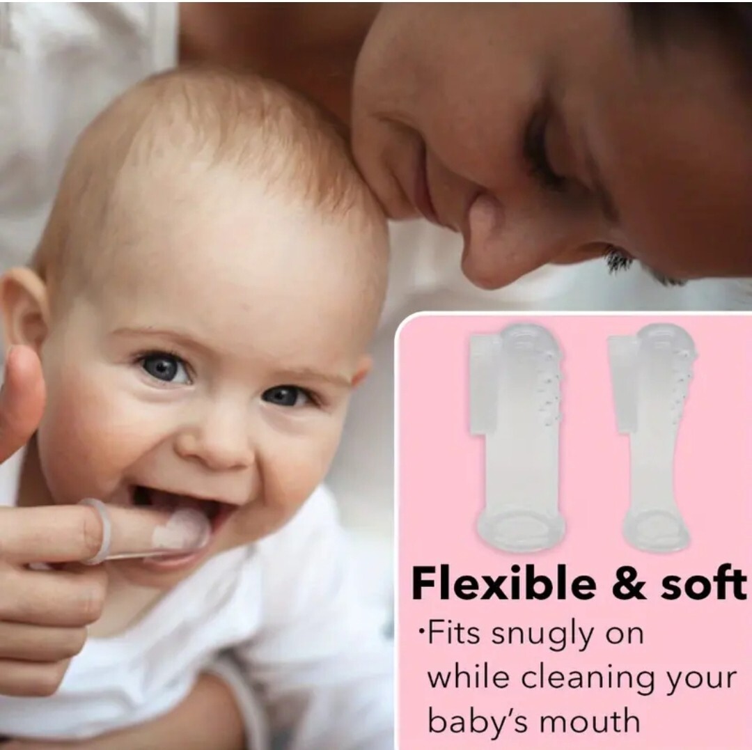 Baby Finger Sleeve Silicone Toothbrush for Babies 0m+ UK
