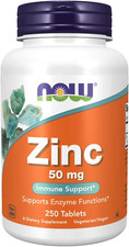 Zinc From 405Mg of Zinc Gluconate , White, Unflavored, Tablet, 250 Count