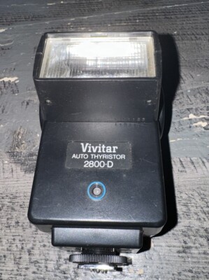  Vivitar Auto 2800D Shoe Mount Bounce Flash Unit for Minolta Pentax Olympus 
