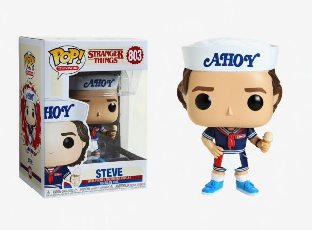 Funko Pop 803 Stranger Things Season 3 Steve With Ice Cream Cone