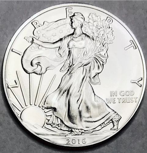 ⭐️2016⭐️SILVER EAGLE⭐️SUPERB GEM⭐️BU⭐️++FLAWLESS AS IT GETS⭐️.999 SILVER!⭐️