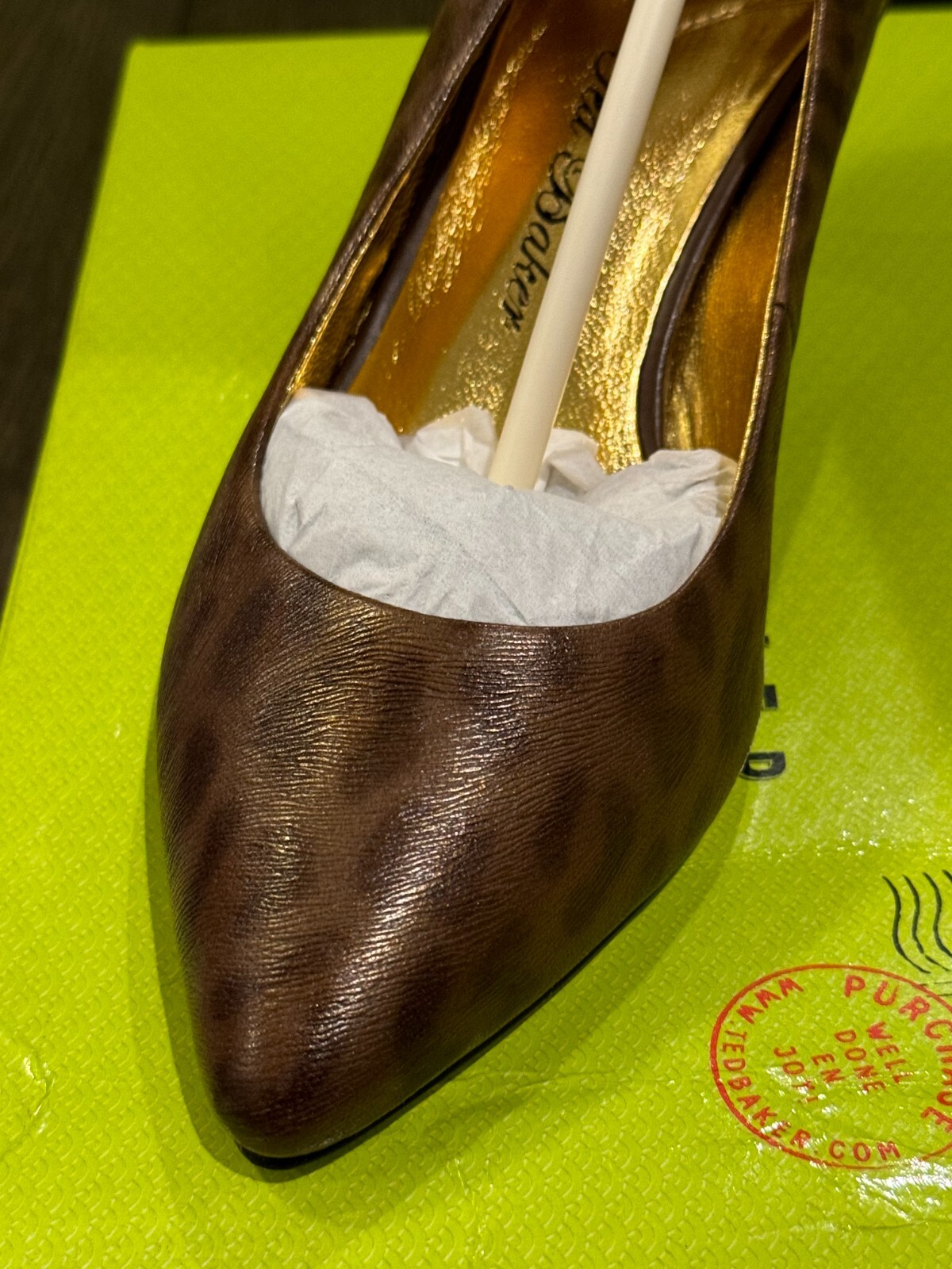 Ted Baker Women's $240 Ondrea Multi Leopard Designer Pump Shoes Heel NEW Classic image 9