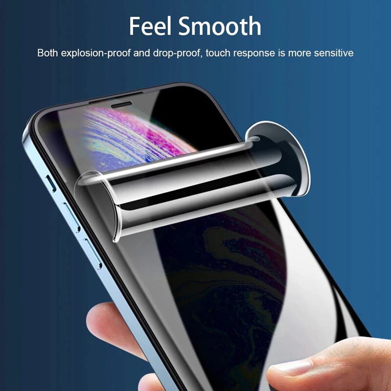 2 Stuks Anti-spy Hydrogel Screenprotector Voor IPhone 17 Pro Max – Privacybescherming, Zelfherstellend, Bubbelvrij En Edge-to-edge Dekking