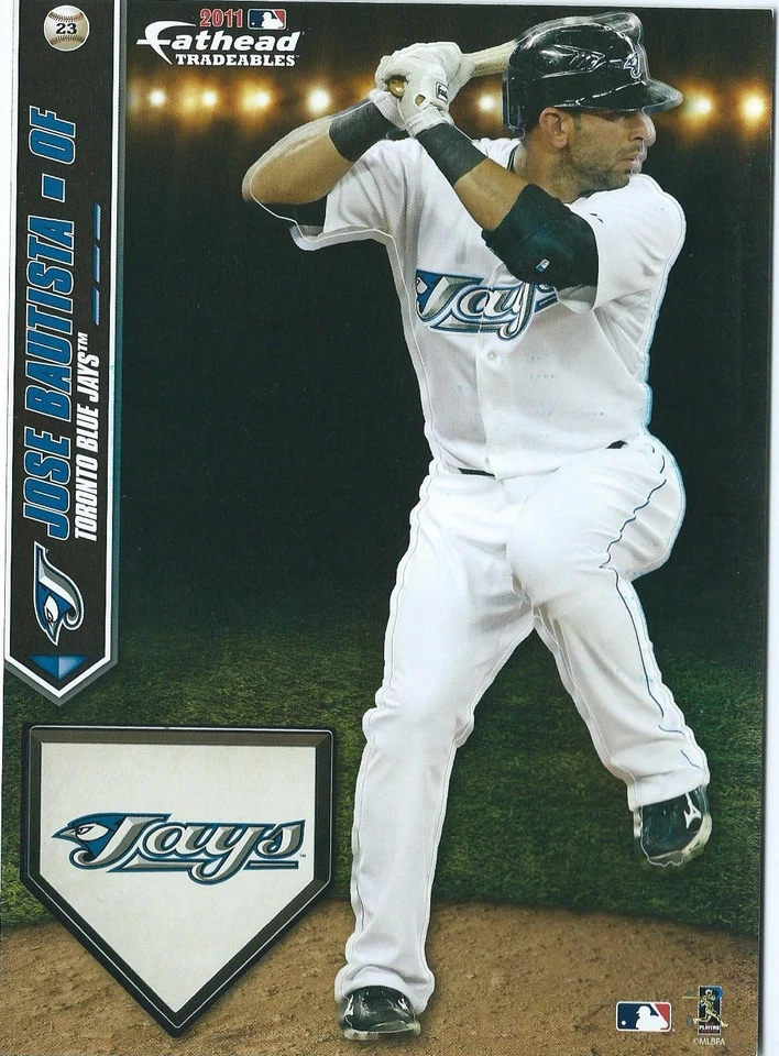 PEGATINA EXTRAÍBLE JOSE BAUTISTA TORONTO BLUE JAYS FATHEAD INTERCAMBIABLES 2013 #31 Foto 2 de 4