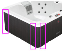 CABINET 'T' PANEL FIXING STRIP - MANITOBA/GANDER Canadian Spa Company