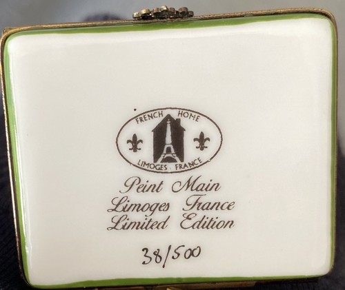 SELTENE PENSIONIERTE DIE CHINESISCHE TANG-DYNASTIE KUNST PFERD-LIMOGES TRINKET BOX 35/500! - Bild 6 von 6