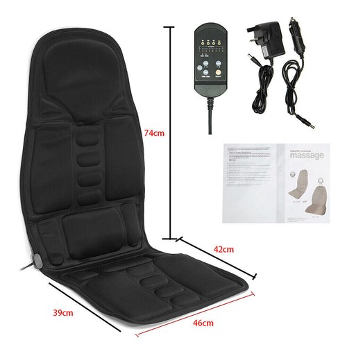8 Modes Full Body Massager Back Seat Cushion Shiatsu Chair Massage Pad Heat Mat - Picture 5 of 14