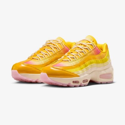 Womens Nike Air Max 95 SE Big Bubble Sunshine Gold Coconut Pink