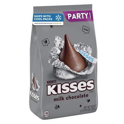 KISSES Milk Chocolate Candy Party Pack, Halloween Candy, 35.8 Oz