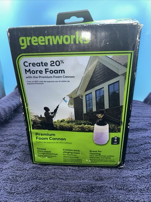 #ad Greenworks Premium Pressure Washer Foam Cannon Spray Wand $17.95