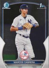 2023 Bowman Chrome Prospects Marcos Cabrera 1st New York Yankees #BCP-46