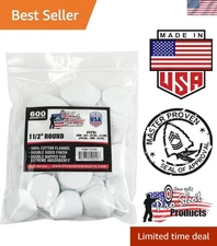 Solvent-Ready 600ct Gun Cleaning Patches -  Cotton for Every Shooter