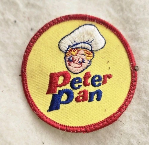 Vtg PETER PAN Advertising Patch (Beleive Peter Pan Bakery, Baker’s Hat Patch) 