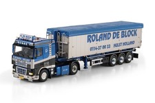 DAF XF95 SC tipper volume trailer " Roland de Block " WSI truck models 1:50