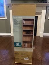 Sauder 5-Shelf Bookcase - Highland Oak Finish