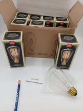 Lot of 4 Bulbs Globe Electric 60 Watt Cage Filament Vintage Edison Light Bulb