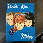Vintage Mattel Barbie, Ken, Midge Doll Blue Mini Fashion Booklet 1962 Japan