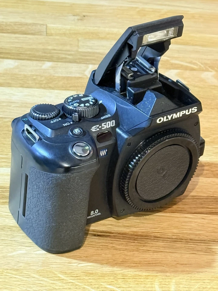 Cámara DSLR Olympus E-500 cuerpo desnudo 6446 disparos como nueva 8 MP Pro Metal DSLR Foto 2 de 4