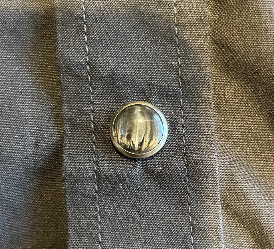 Camisa Gibson para hombre | Mediana | Negra manga corta con botones | Western Pearl Snap Foto 4 de 4