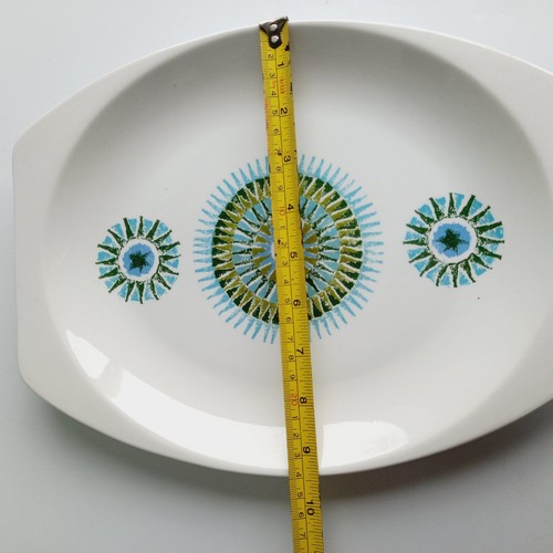 J&G Meakin England Ironstone White Blue Pattern Serving Plate Platter Rare - Picture 6 of 9