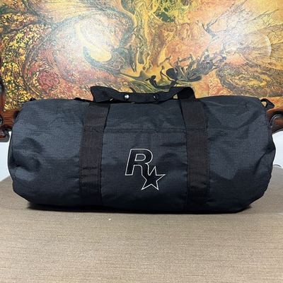 #ad #ad Rockstar Games Black Duffle Bag GTA 4 Grand Theft Auto IV Gym Travel Luggage $64.99