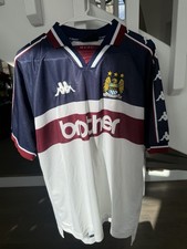 1997-98 Kappa Manchester City Kit Jersey L/XL