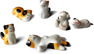 Cute Cat Chopsticks Rest Dinner Spoon Stand Knife Fork Holder, Valentine'S Day P