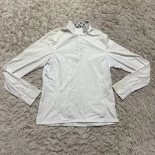 Women’s Large White Kerrits Long Sleeve Horseback Riding Show Shirt