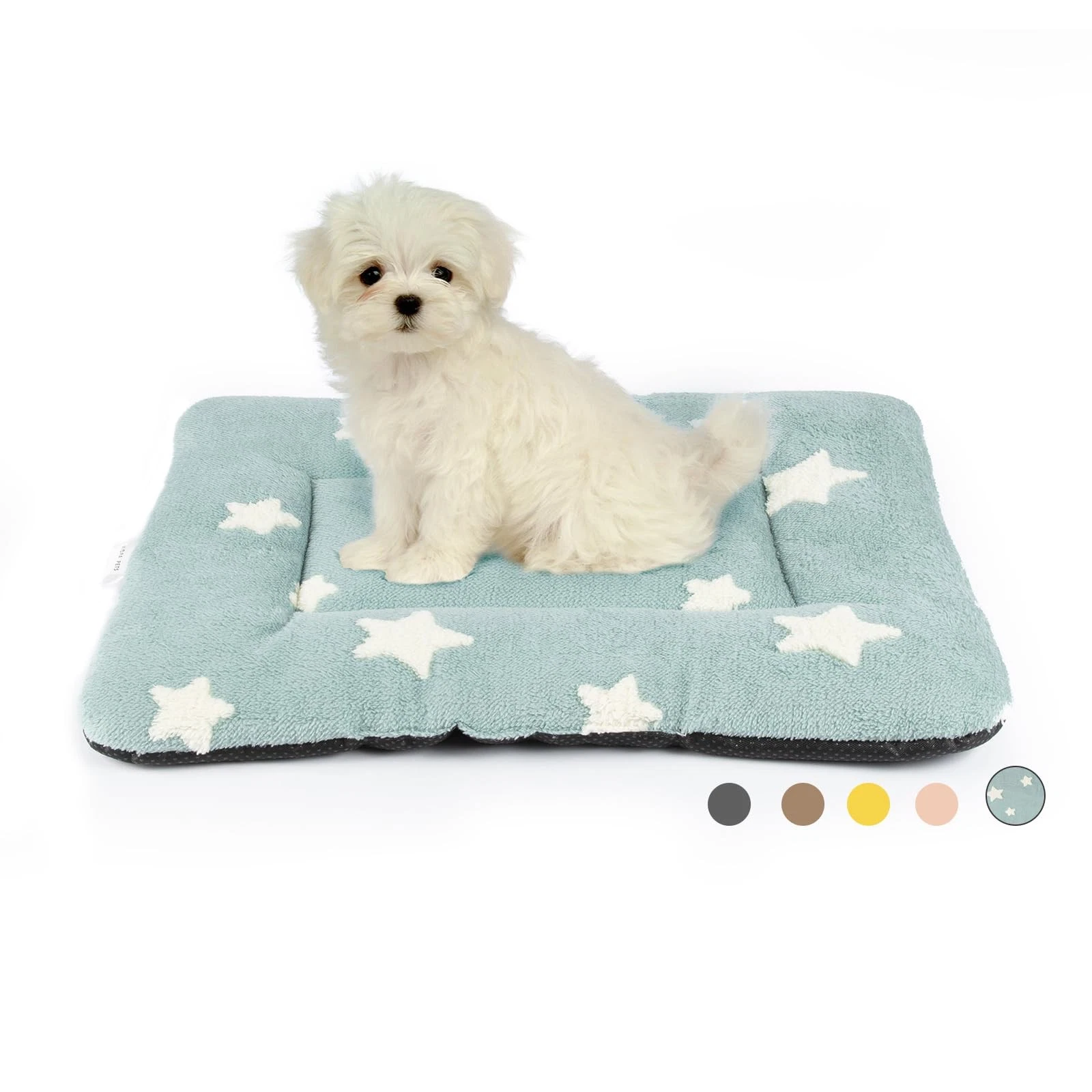 Mora Pets Dog Crate Pad Kennel Bed Crate Mat for Small Dogs Washable Cute Star