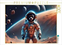 Calvendo Puzzle Chihuahua Spaceman On The Moon | 1000 Pieces, Finished Size 25.2