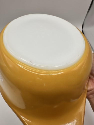 Vintage 3 Pc Pyrex Butterfly Gold 043 Oval 1.5 Quart Casserole Dish Lid Cradle - Picture 5 of 13