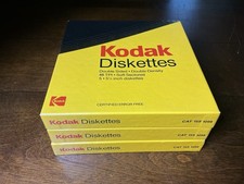 Kodak Floppy Discs Diskettes 5.25  DS/DD NOS 3 Boxes 15 Count Total      