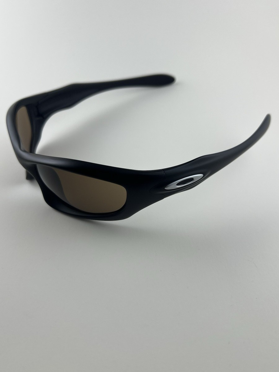 Oakley Monster Dog Matte Black Frame Bronze Lens Silver Icons SI