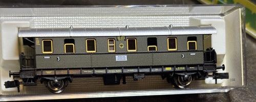 FLEISCHMANN  # 8659   N SCALE 3rd CLASS DB CARRIAGE | Zustand: Used