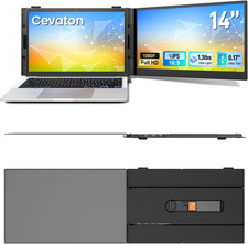 Laptop Screen Extender, 14" Ultra-Slim  Lightweight Portable Monitor for 13"-17