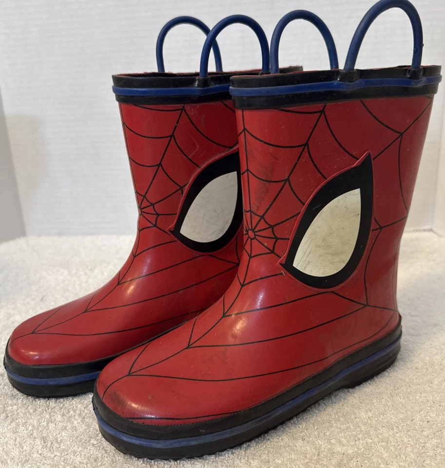 Marvel Spider-Man Kids Size 11-12 Lined Rain Boots  - Image 3 of 4