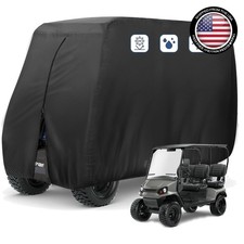 Spacious Waterproof 4 Passenger Golf Cart Cover - Strong Wind Resistance