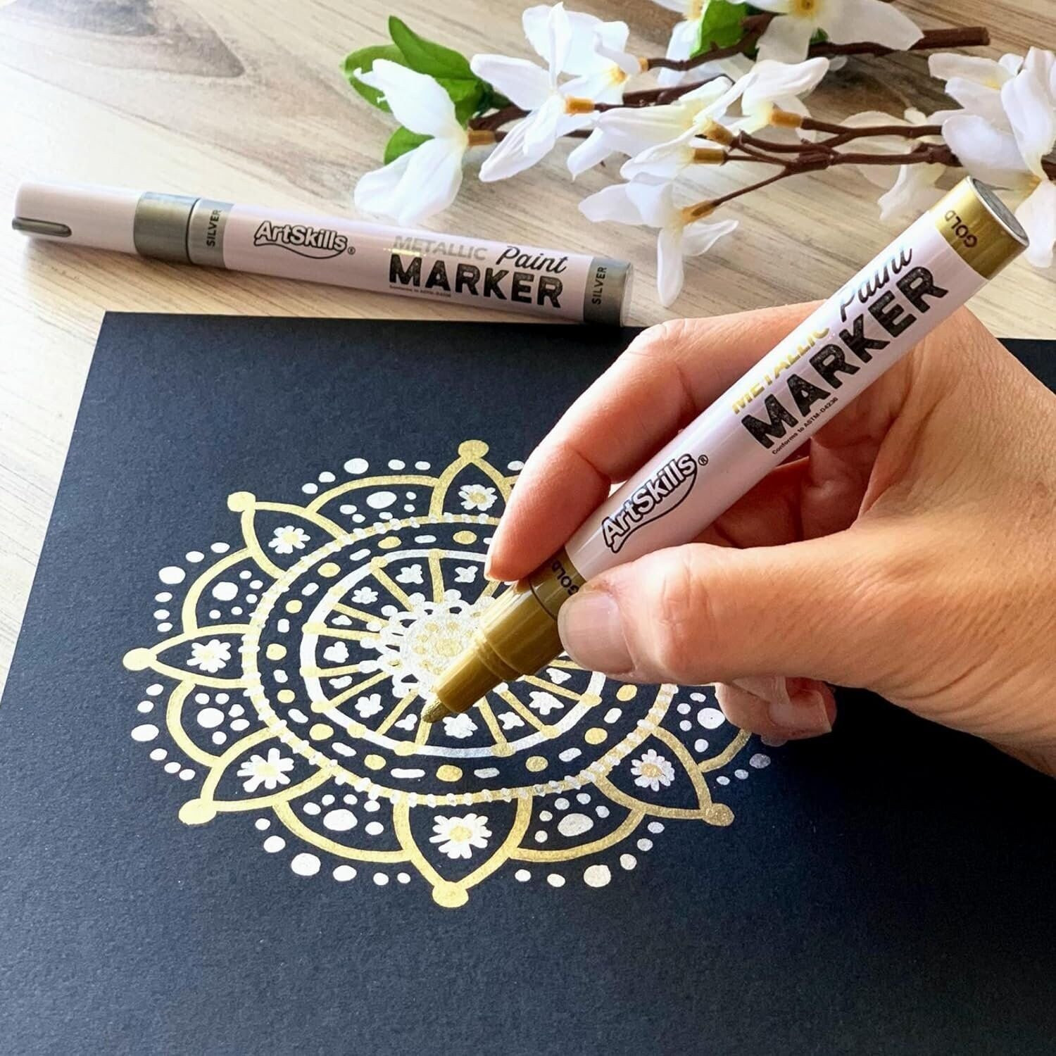 ArtSkills Permanent Oil Based Paint Markers for Artists, Oil Paint Pens for...
