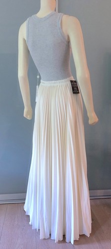 Maison Martin Margiela Maxi-Kleid Grau Weiß XXS Tank-Top Faltenrock - Bild 4 von 9