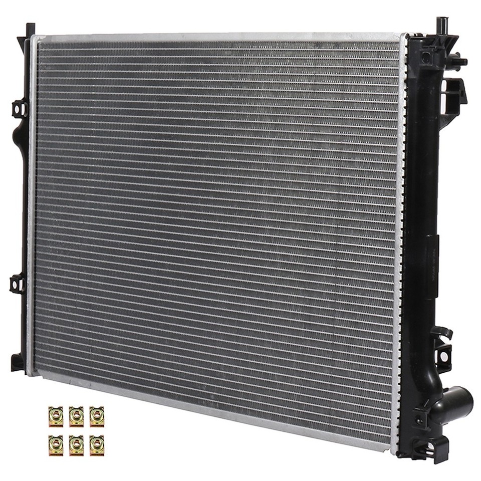 300 Radiator Aluminum Radiator & Condenser Cooling Kit For 2005-2009 Chrysler 300 ...