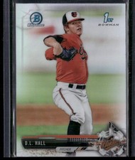 2017 Bowman Draft #BDC-82 D.L. Hall Chrome Refractor