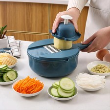 9 in 1 Vegetable Cutter Multi-Functional Potatoes Manually Cut Shred Slicer Grat