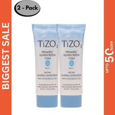 2 Pack TIZO 3 Facial Mineral Sunscreen Tinted SPF 40 1.75oz Broad Spectrum