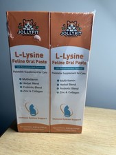JOLLYFIT L-Lysine for Cats Oral Paste &ndash; 4.23 oz, (2 Pack)
