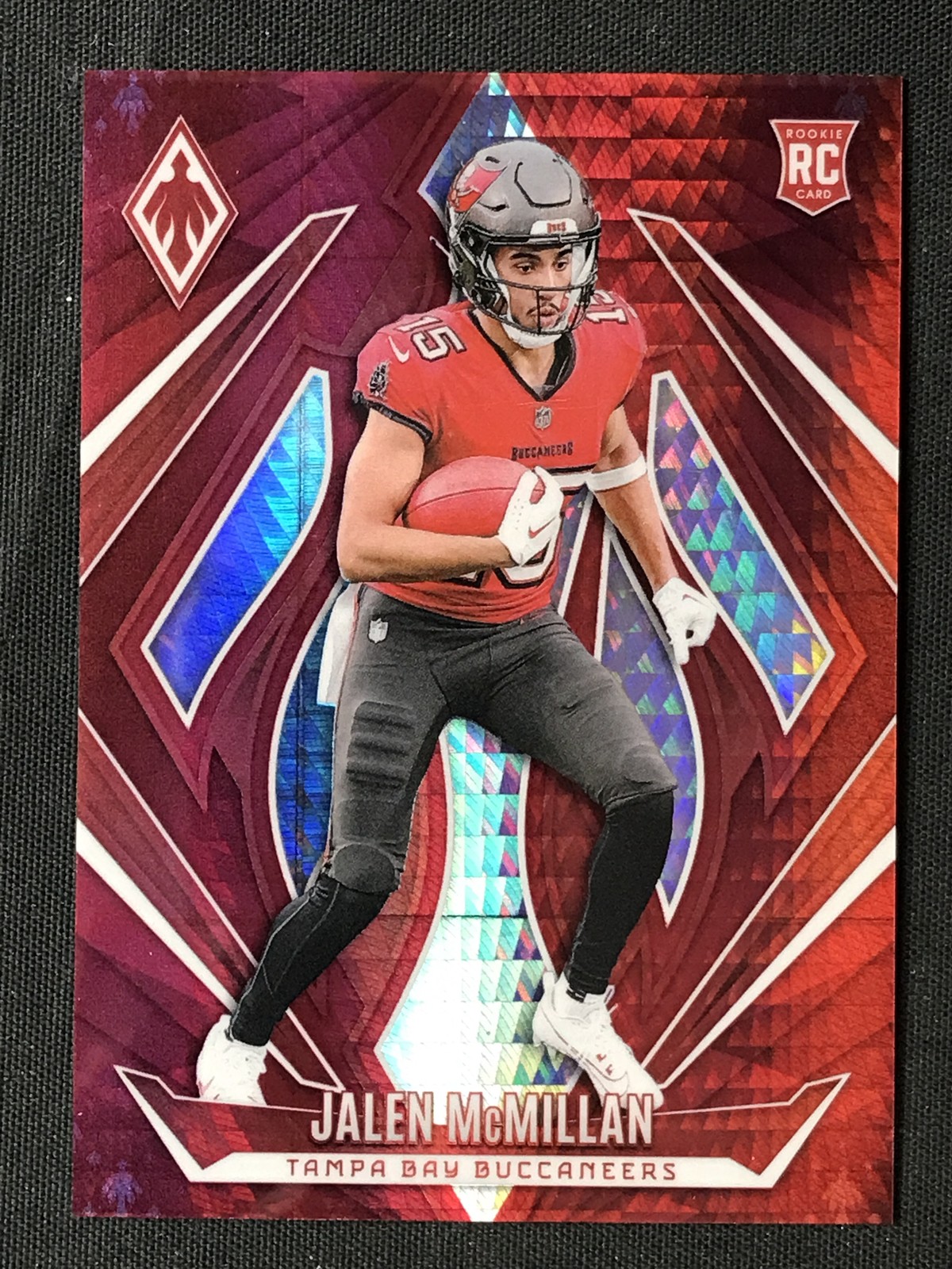 2024 Panini Phoenix #189 Jalen McMillan Tampa Bay Buccaneers Red Hyper /140 RC