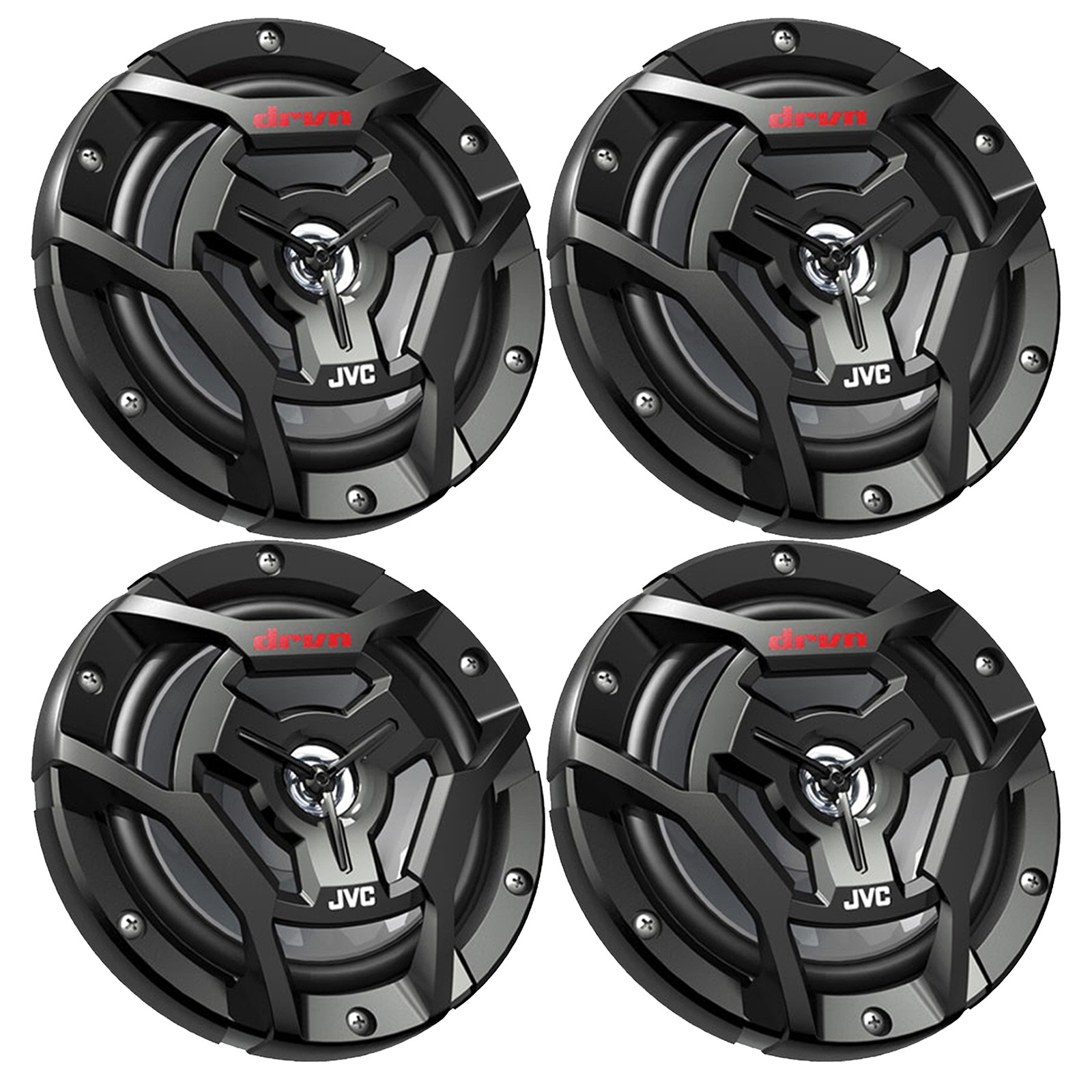 4x JVC CS-DR6200M 6.5" 150 Watts Peak Power Marine 2-Way Coa