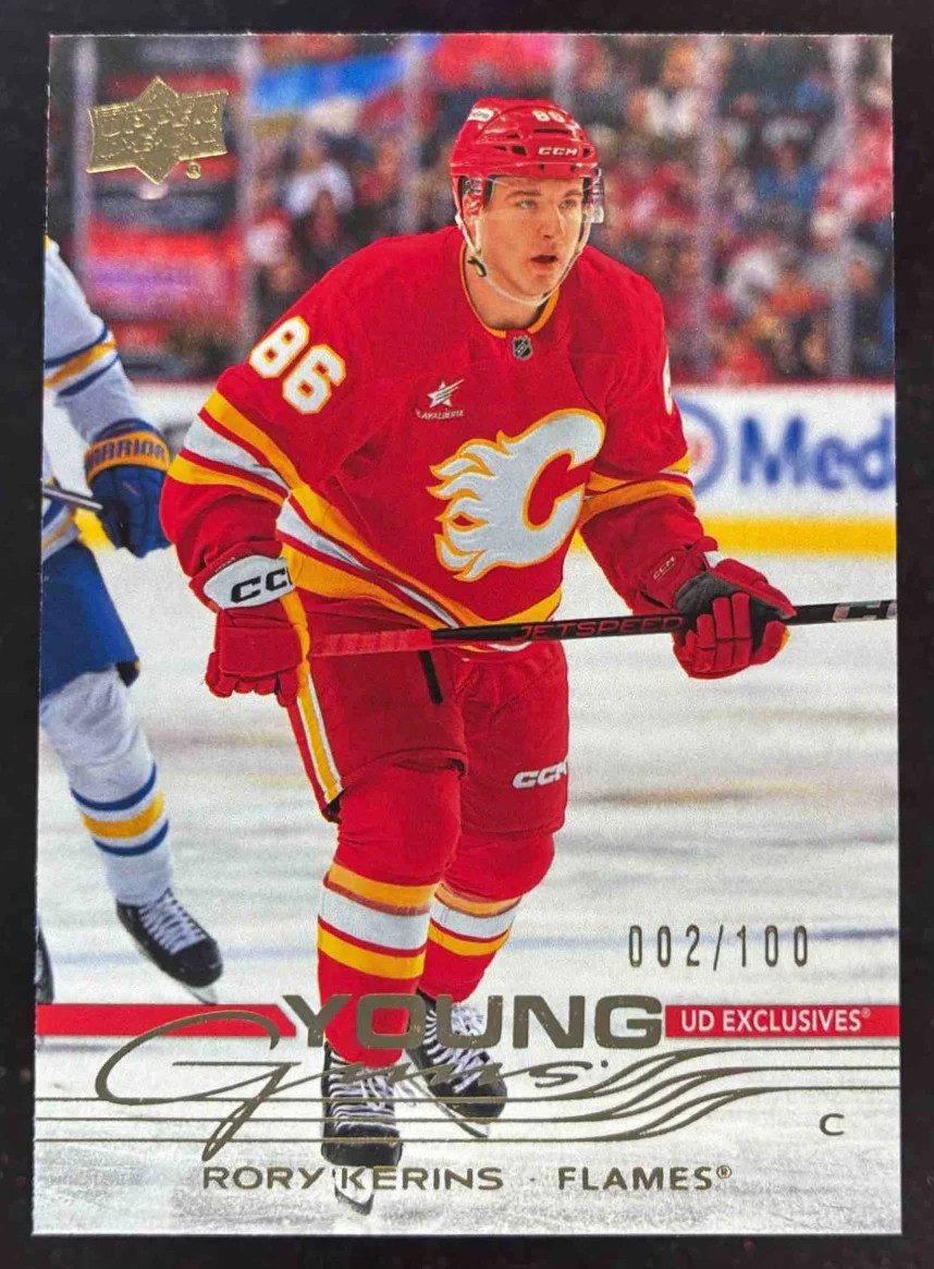 2025 Upper Deck Series 1 Exclusives #235 Rory Kerins Young Guns RC /100