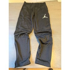 Jordan Boys Therma-FIT Black Athletic Jogger Pants Jumpman Logo Large 12-13Y