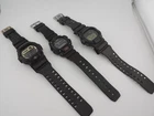 LOT of 3 CASIO VINTAGE G-SHOCK  Watches  Yellow Black Classic